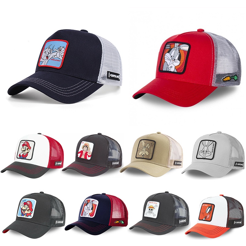 Topi Baseball Desain Disney one piece Gaya Kasual Untuk Pria Dan Wanita