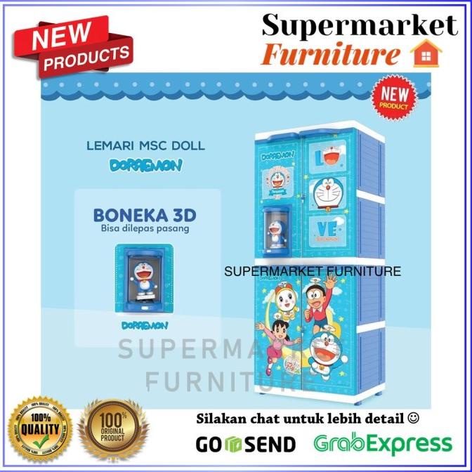 

LEMARI PLASTIK NAIBA PREMIUM BONEKA DORAEMON/NAIBA DORAEMON DOLL MURAH stock ready