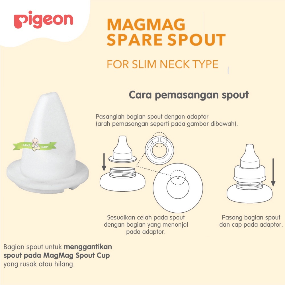 BOSU69 PIGEON MAG MAG SPARE SPOUT CUP REFILL SPOUT PIGEON