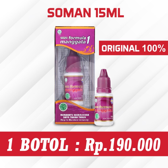 Obat Diabetes Herbal Soman 1 ( Sozo Formula Manggata 1 )