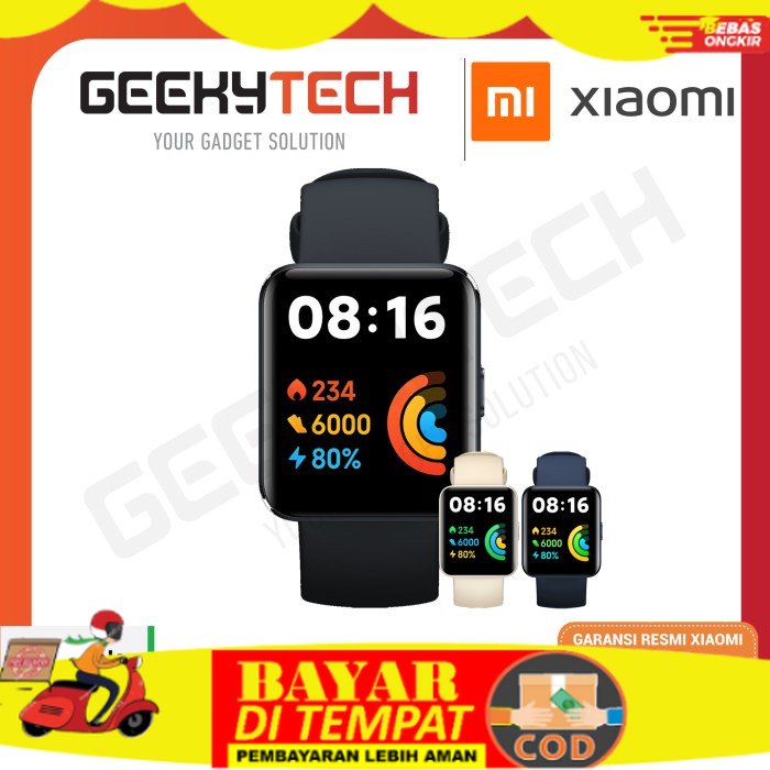 {COD} Xiaomi Redmi Watch 2 Lite - Xiaomi Watch 2 Lite - Garansi Resmi Xiaomi - White