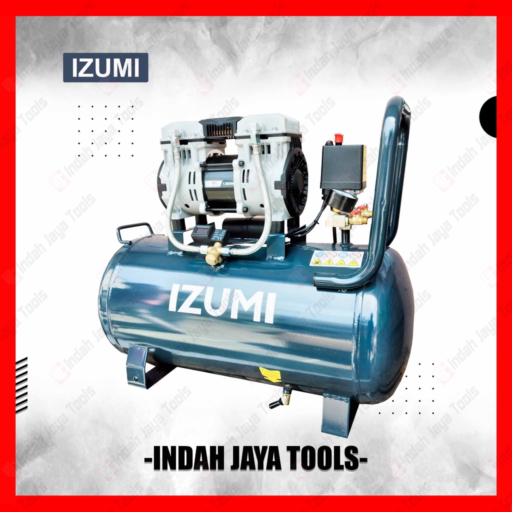 IZUMI OL 1390 50 L Kompresor Angin SILENT HIGH SPEED 1.75 HP Oilless