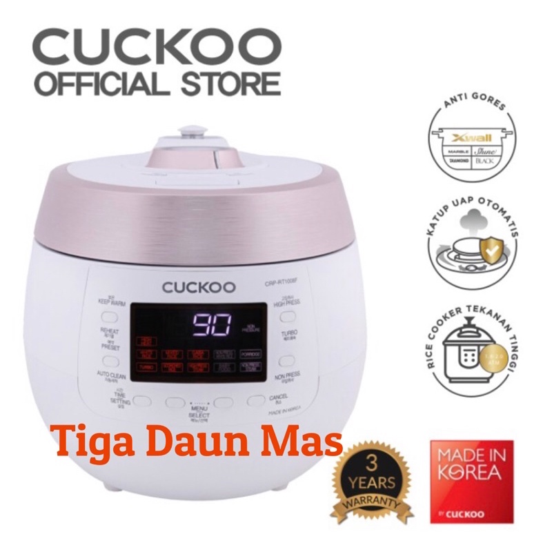 Rice Cooker Twin Pressure Cuckoo 1.8 L CRP-RT1008F Cuckoo Twin Pressure Rice Cooker 1.8 L CRP-RT1008