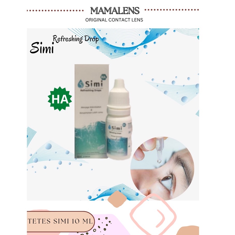 TETES MATA SOFTLENS SIMI 10 ML BY SIMI MADE IN SINGAPORE - MAMALENS