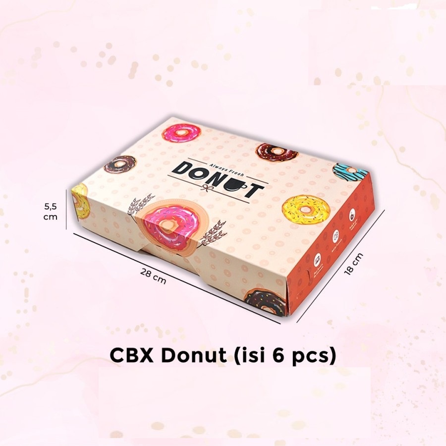 Kotak/Box Donat NCL isi 6 donat