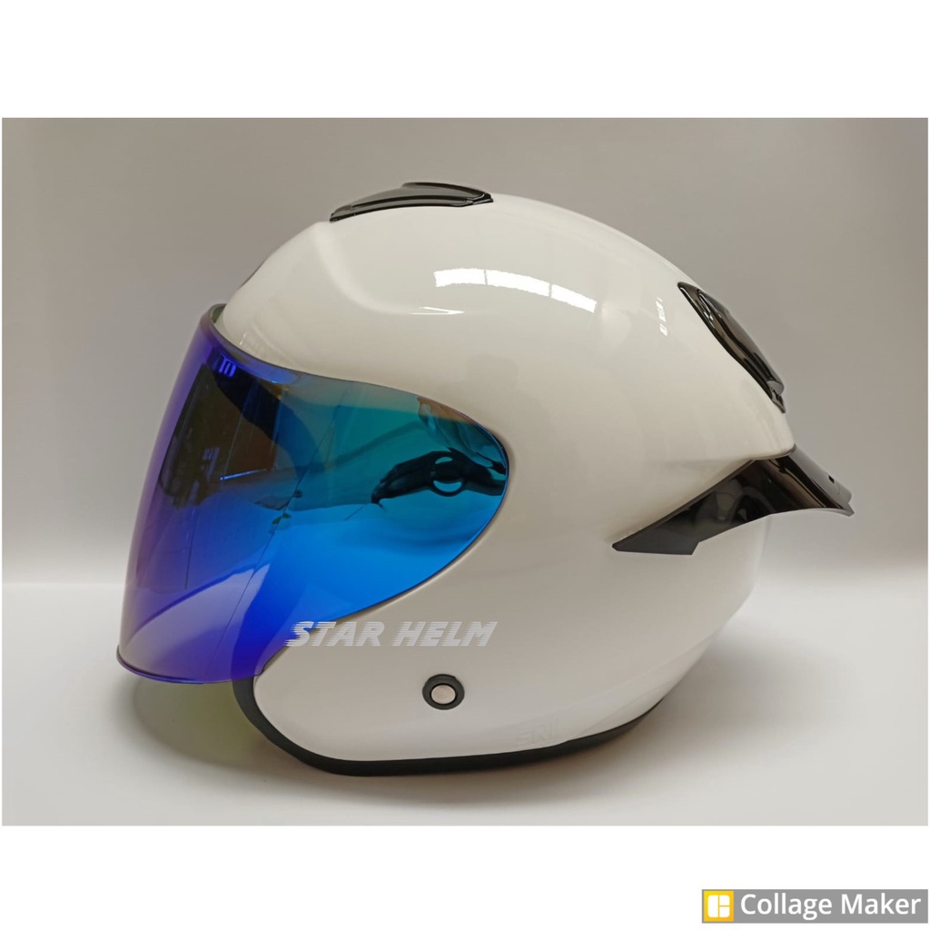 Helm DYR OSAKA Paket Ganteng (HELM + VISOR IRIDIUM + SPOILER)