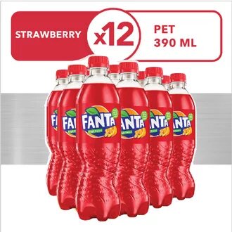 FANTA STRAWBERRY  PET NETTO : 390ML