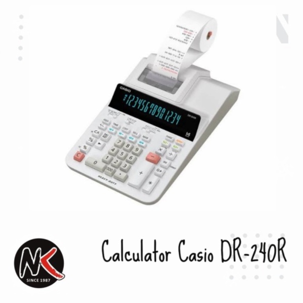 

Jual suku cadang Kalkulator Casio DR-240R Calculator Printing Struk Kasir Limited