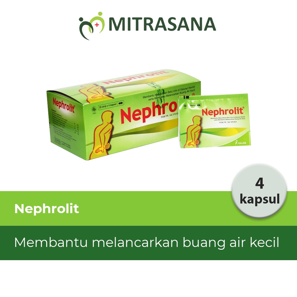 

Nephrolit - 20 Kapsul - Membantu Meluruhkan Batu Urin