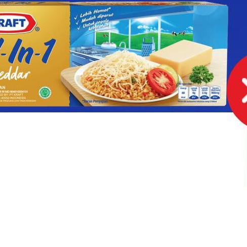 

Keju Kraft Cheddar All-in-1 2kg