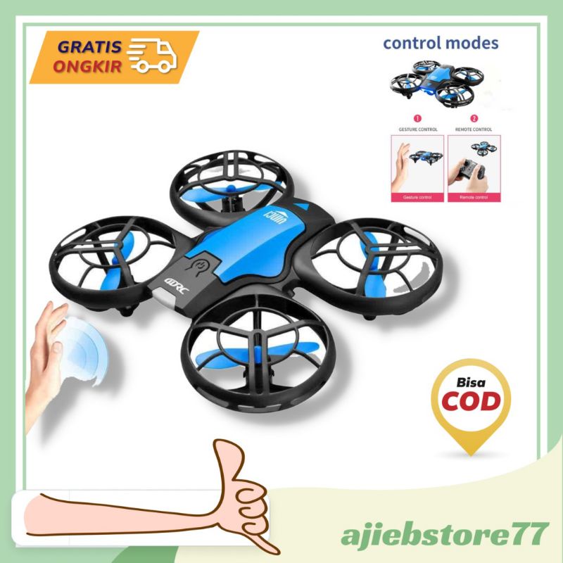vinci drone mini mainan anak dron dengan remote control RC - 4D V8