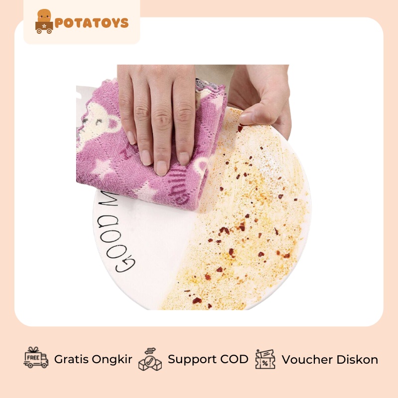 [ Potatoys ] KAIN LAP DAPUR / KAIN LAP MAINAN / KAIN LAP MICROFIBER / KAIN LAP MAINAN / KAIN LAP SERBAGUNA