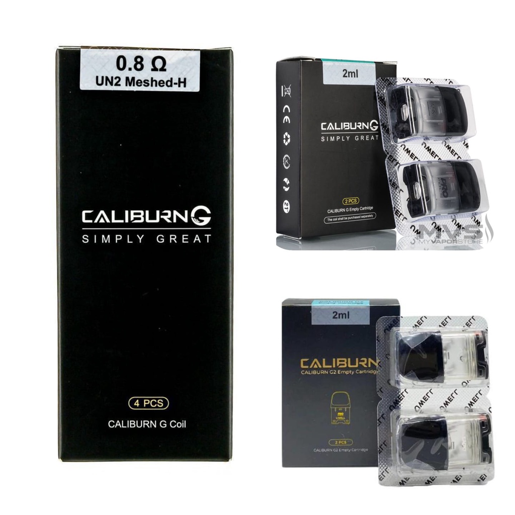 COIL UWELL CALIBURN 0.8 OHM ORIGINAL HARGA SATUAN / CATRIDGE G G2 GK 2 PODKIT ORIGINAL