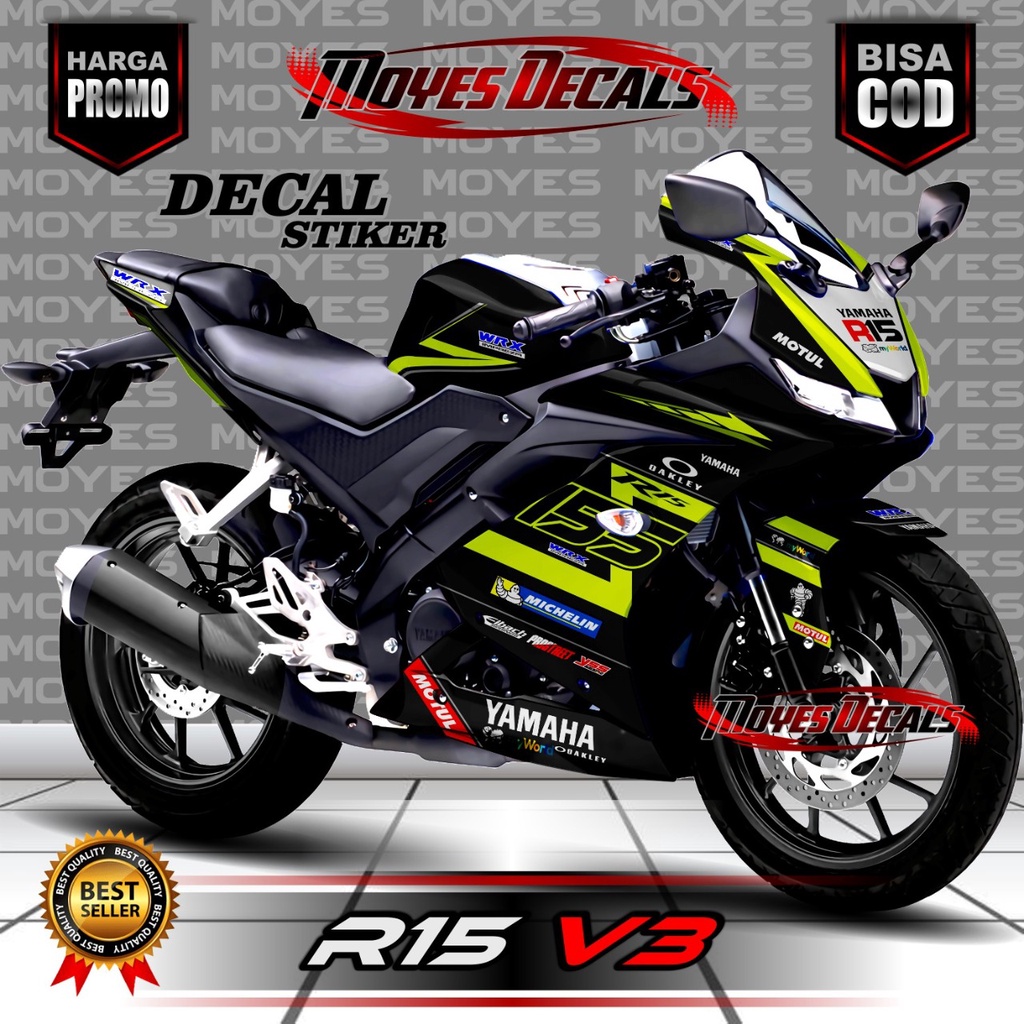 { terbaru & cod } stiker r15 decal stiker motor r15 v3 stiker full body r15 v3. stiker motor yamaha 
