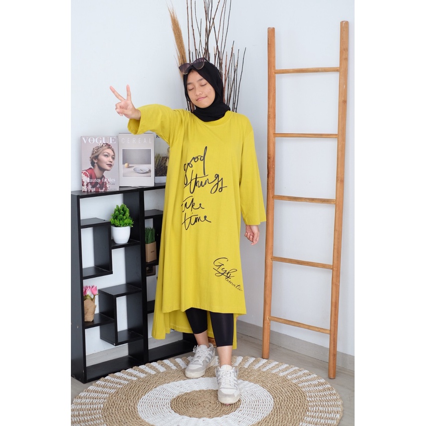 DITYA MIDI DRESS / DRESS MUSLIM / DRESS KASUAL / DRESS MURAH