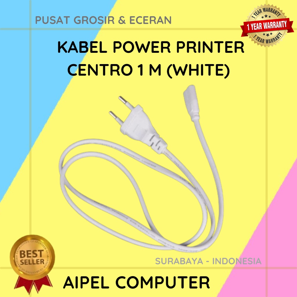 KPL2C1W | KABEL POWER PRINTER CENTRO 1 M (WHITE)