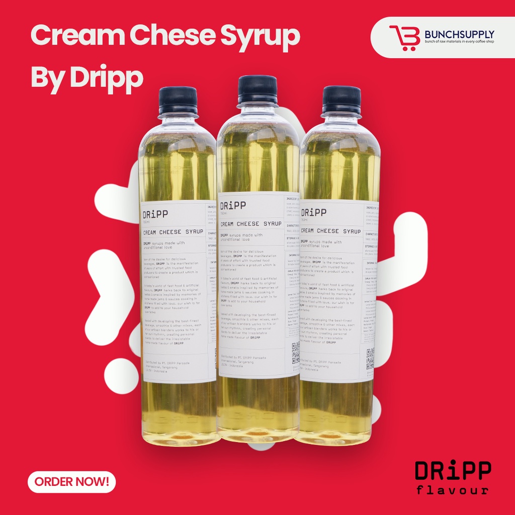 

DRIPP CREAM CHESE SYRUP 750ml - Bunch Supply Bekasi