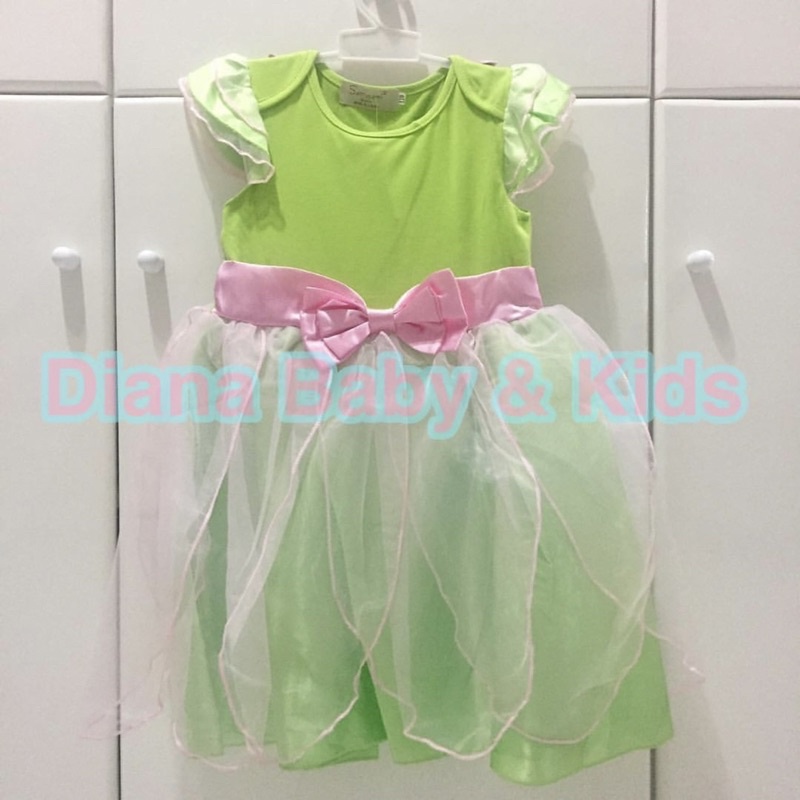 DRESS ANAK PRINCESS TINKERBELL