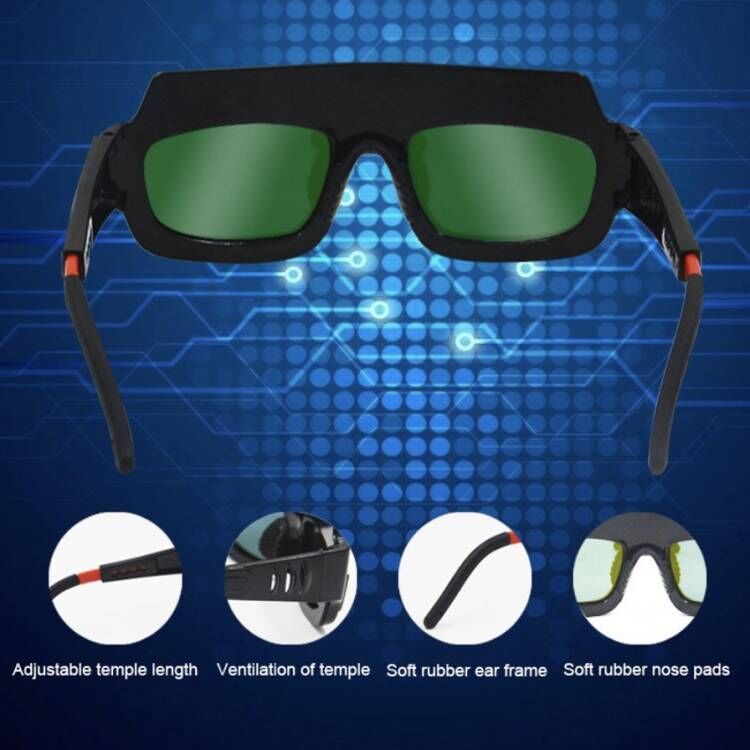 Kacamata Las Otomatis Dual Glass Auto Darkness Kacamata Welding Glasses Kacamata Tukang Las Anti silau
