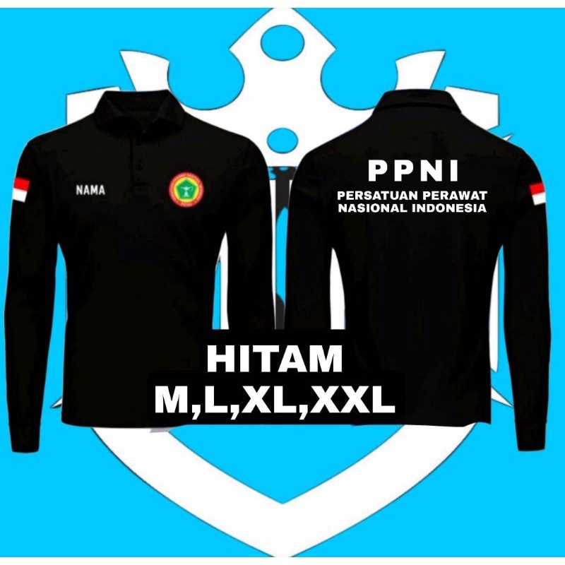 KAOS POLO SHIRT TANGAN PANJANG PPNI/BAJU PERAWAT INDONESIA