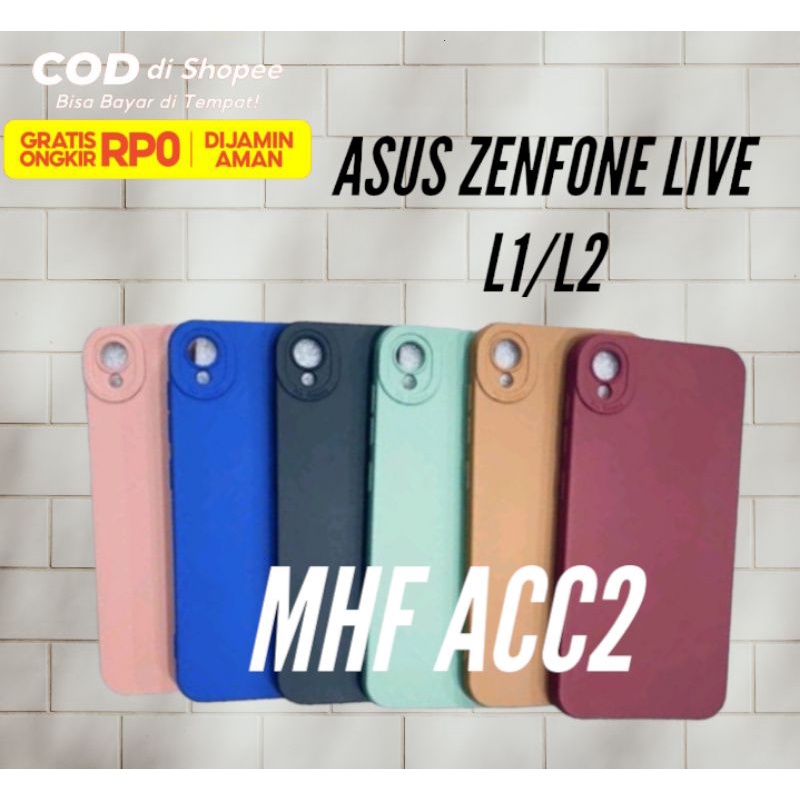 SoftCase Casing ASUS ZENFONE LIVE L1/L2(A550KL) selikon pelindung belakang hp camera