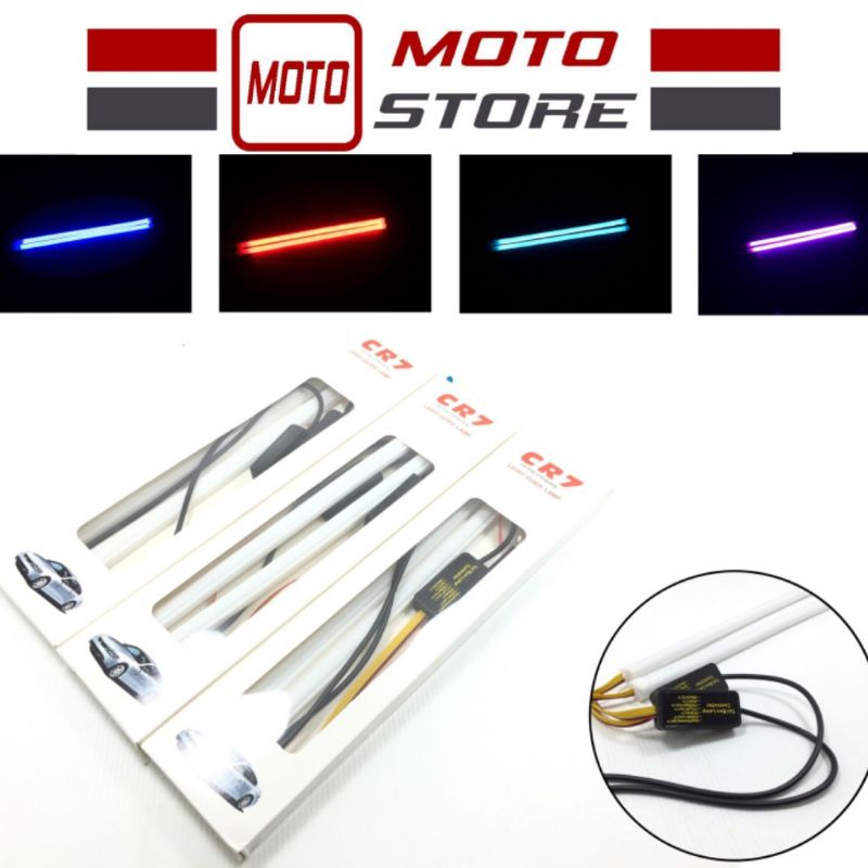 Lampu Alis Running No Bintik 30CM Model Bulat