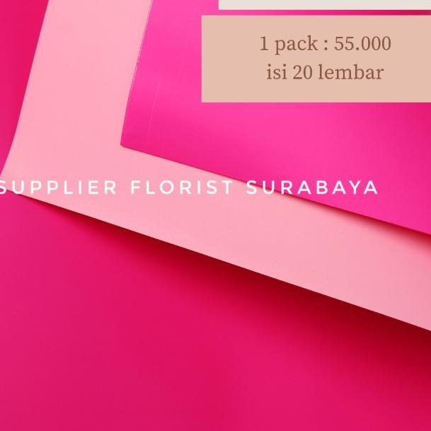 

KERTAS BUNGA BICOLOR(1PAK:20LBR)/WRAPPING PAPER/WRAP BUNGA/FLOWER WRAP - PINK TUA-MUDA