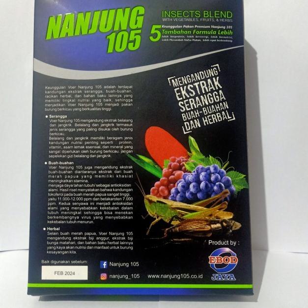 Nanjung 105 premium ebod jaya - voer 500gr ebod jaya