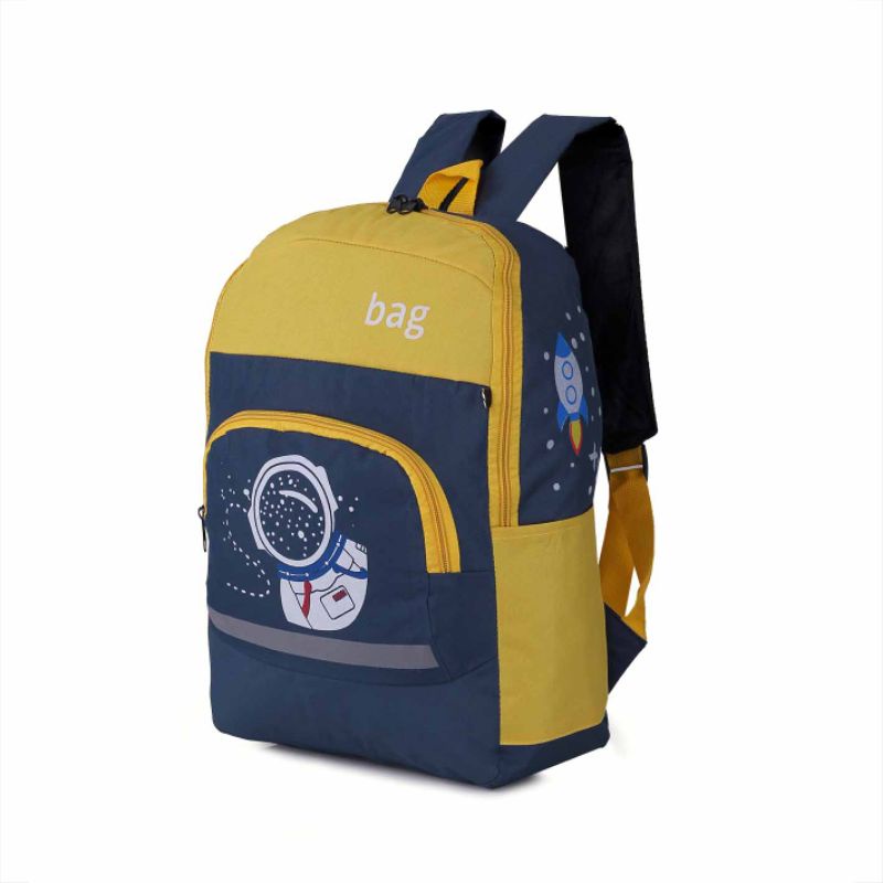 Tas Ransel Punggung Backpack Sekolah Anak Laki Laki Perempuan SD TK PAUD Motif Astronot Lucu Tas Gendong Anak Cowok Cewek Murah Original