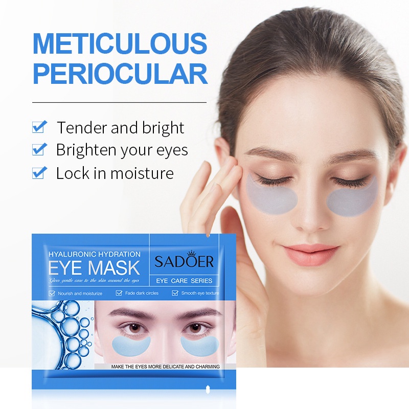 SADOER Eye Mask Essence Moisturizing Lembut lan Halus Perbaikan Kerut Lingkaran Gelap Patch Mata