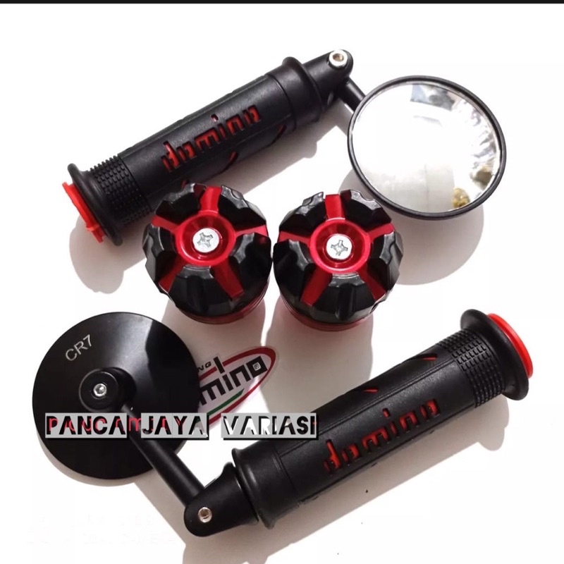 Spion jalu cembung + jalu as + Handgrip Domino Universal motor
