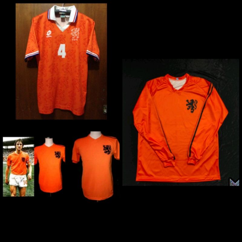 Jersey Timnas Belanda 1974 Retro/Jersey Belanda 1970/1974 World Cup Retro/Jersey Belanda 1994/Jersey