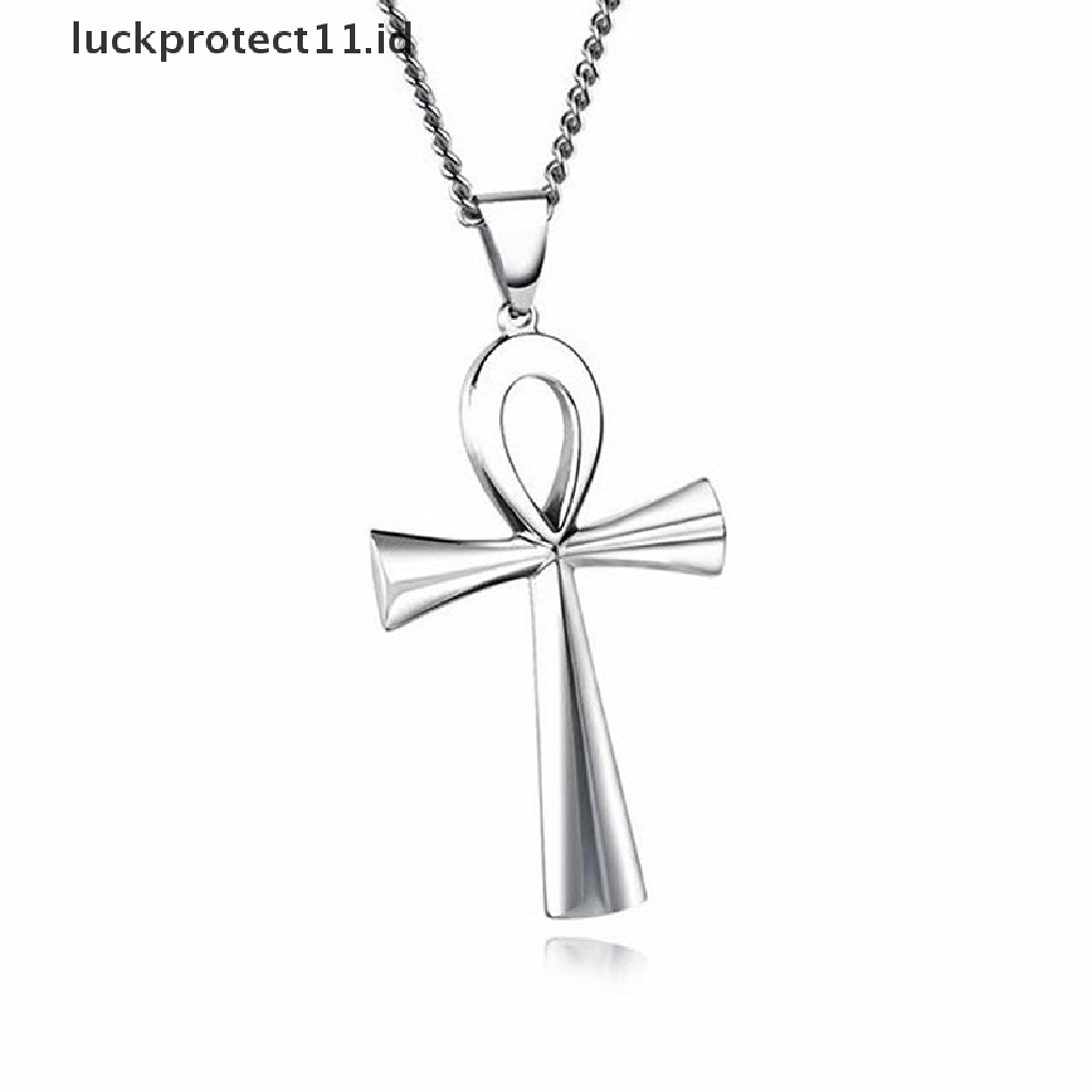 Kalung Rantai Dengan Liontin Bentuk Crucifix Mesir Ankh Untuk Hadiah