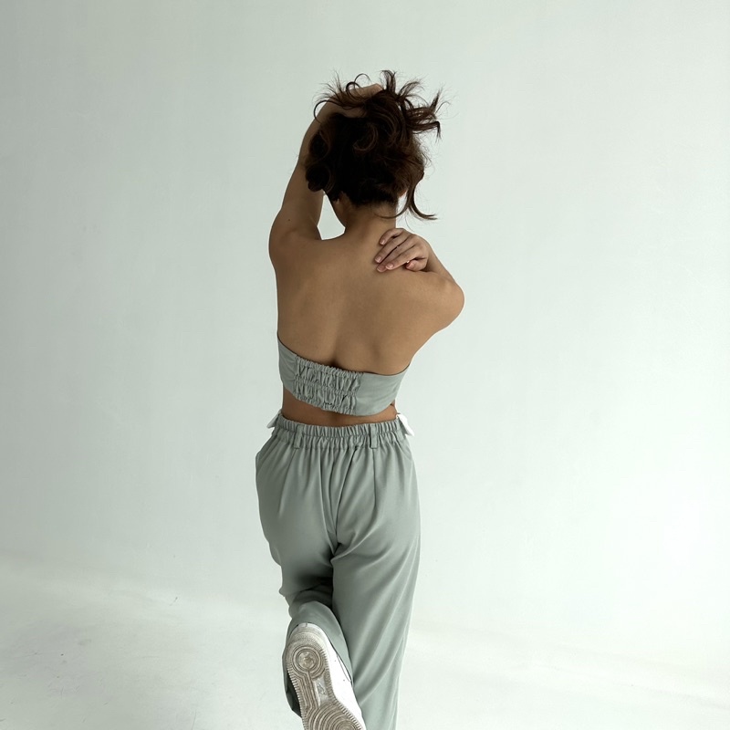LIZ TUBE TOP - POSHA Crop Top Kemben Square Atasan Summer Tube Top Murah Stretch