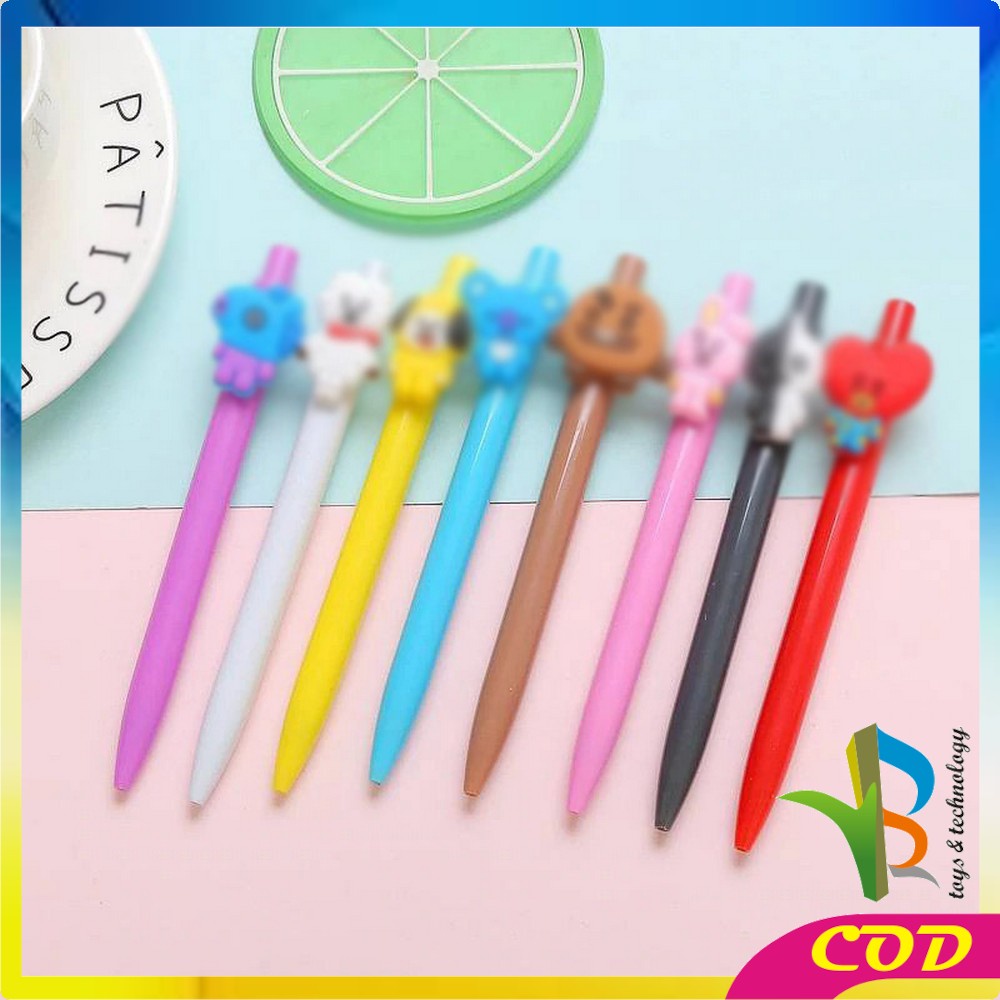 RB-A11 Pena Gel Pen Bangtanboy Pulpen Mekanik Karakter Alat Tulis Stationary