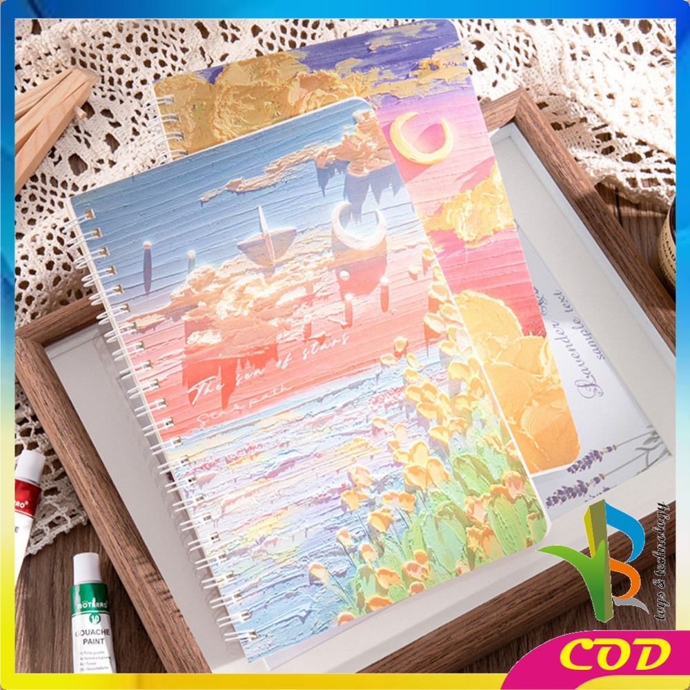 RB-A32 Buku Tulis Catatan Notebook Ring A5 / Notebook Journal / Buku Tulis A5 Spiral Notebook Aesthetic / Spiral Buku Agenda