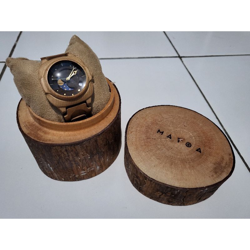 Original Jam tangan kayu matoa rakai Premium Kekinian