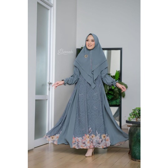 GAMIS SYAR'I FAIZA DIANA ORI CERUTY MIX PRINTING