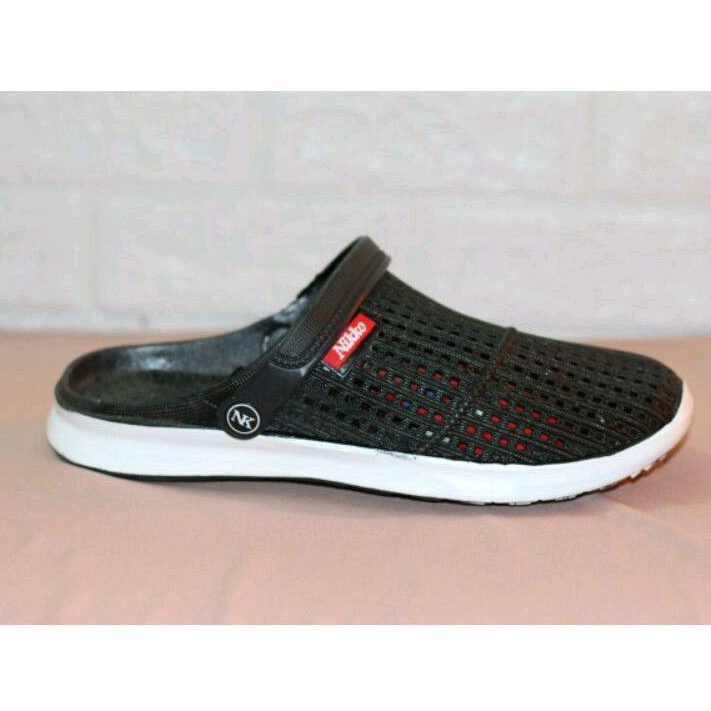 Nikko 8151 - Sepatu Sendal Karet Pria Dewasa Tali Belakang Anti Air Size 38 -42