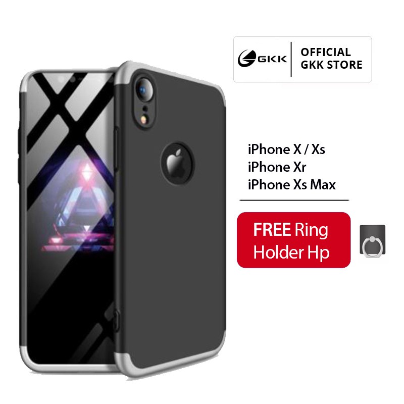 GKK iPhone X Xr Xs Max Casing Hardcase 360 Bumper Anti Retak Original