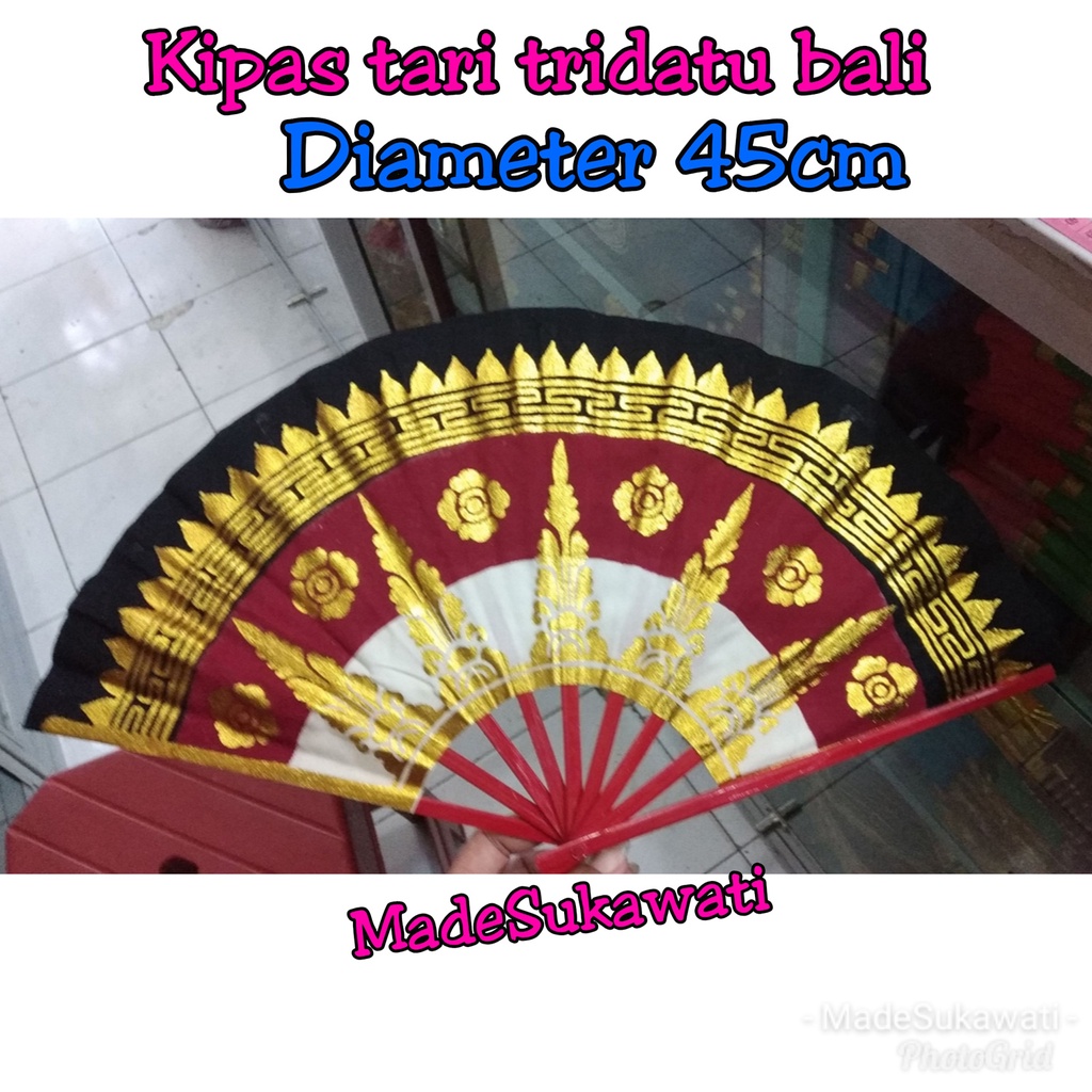 Kipas prada metris tari bali kualitas bagus kerajinan oleh oleh souvenir