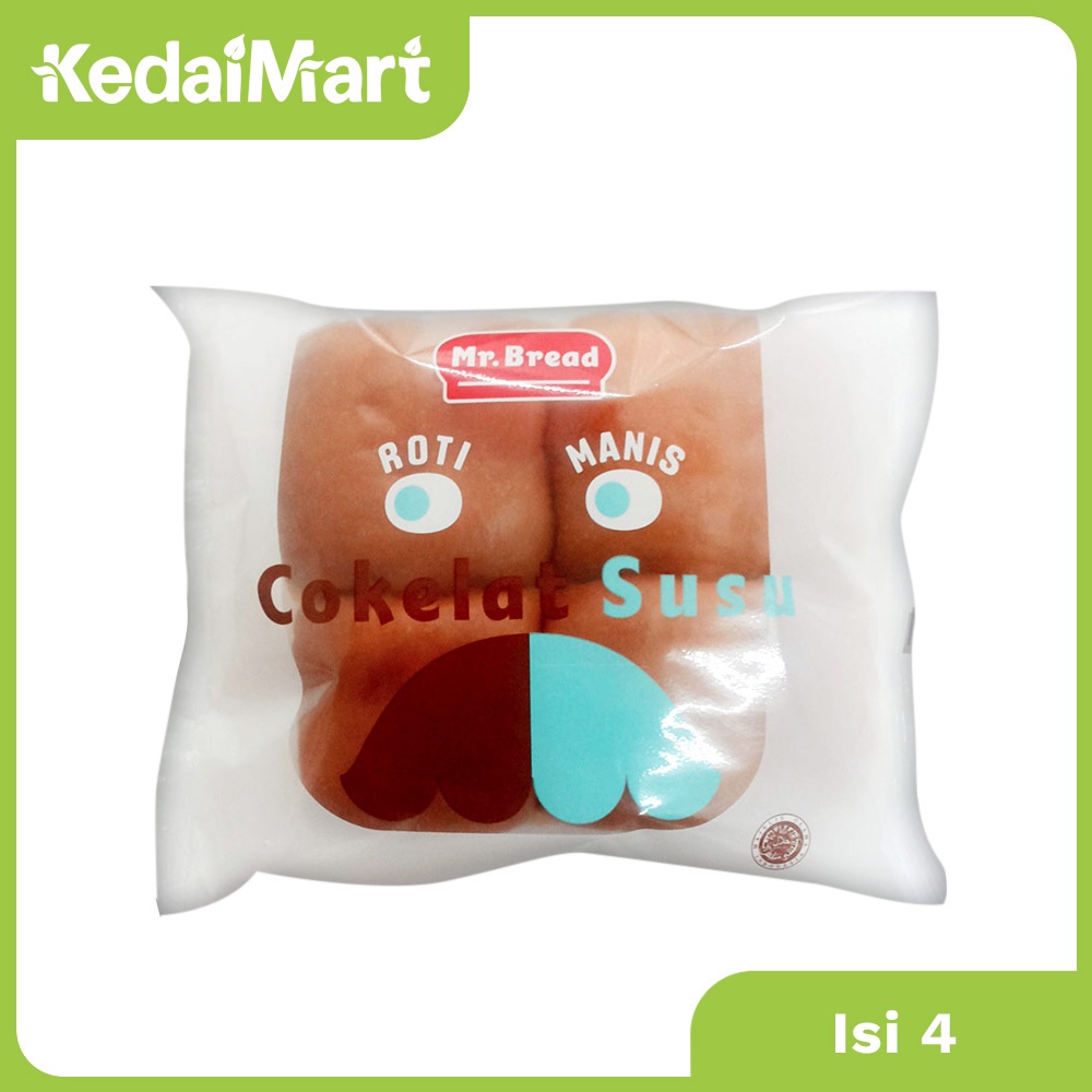 Mr. Bread Roti Kasur Isi 4 Coklat Susu