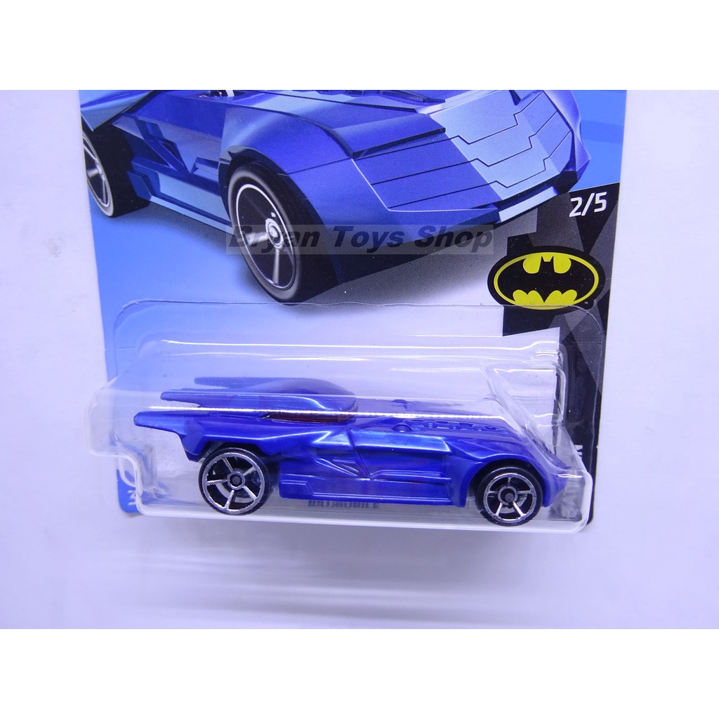 Hot Wheels Batmobile Biru DC Velg Silver