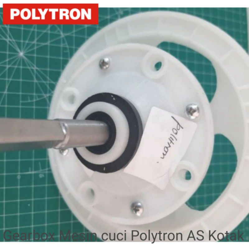 GEARBOX MESIN CUCI 2 TABUNG POLYTRON - AS KOTAK Baut 4 PWM-6062, PWM-6160 PWM-6162 PWM-6263 PWM-6163