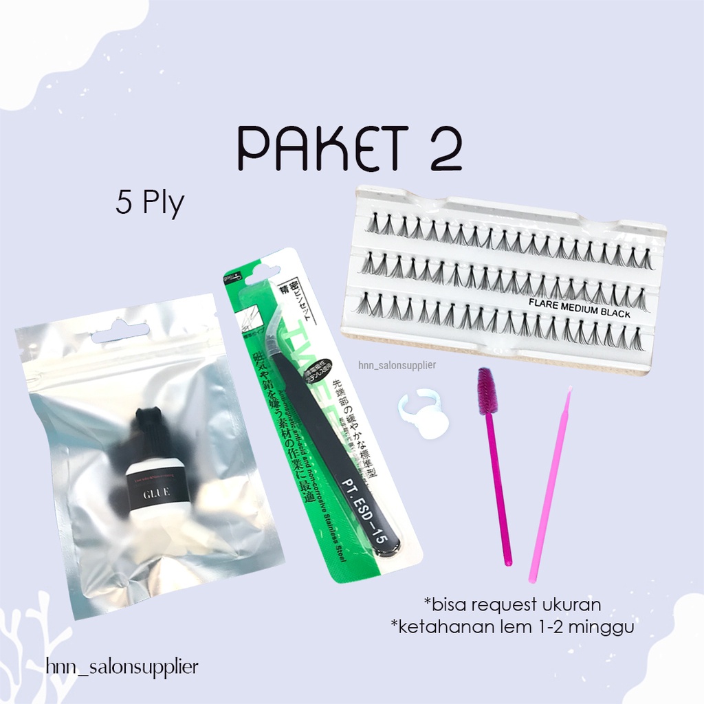 Paket Super Murah Eyelash Extension Bulumata Tanam