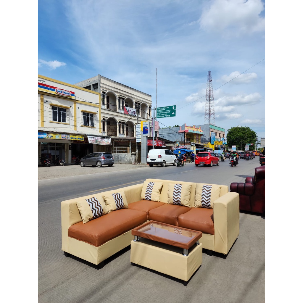 FREE ONGKIR 20KM / SOFA L PUTUS / SOFA MINIMALIS / SOFA L / SOFA OSCAR