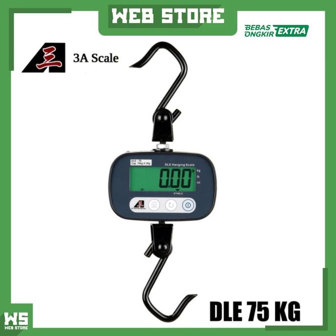 DLE Timbangan Gantung Digital Electronic Hanging Scale 75 Kg 3A Scale barang promo