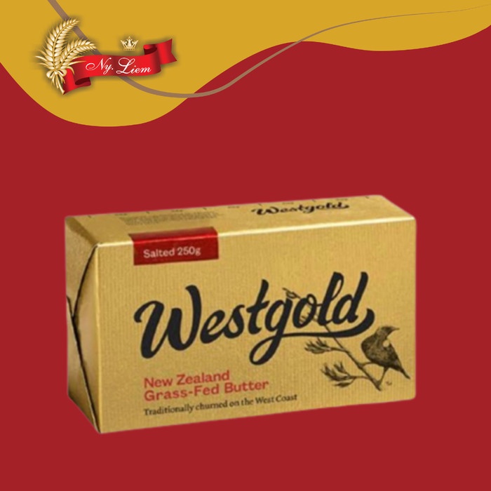 

WESTGOLD SALTED Grass-Fed New Zealand Butter / Mentega 250 gram
