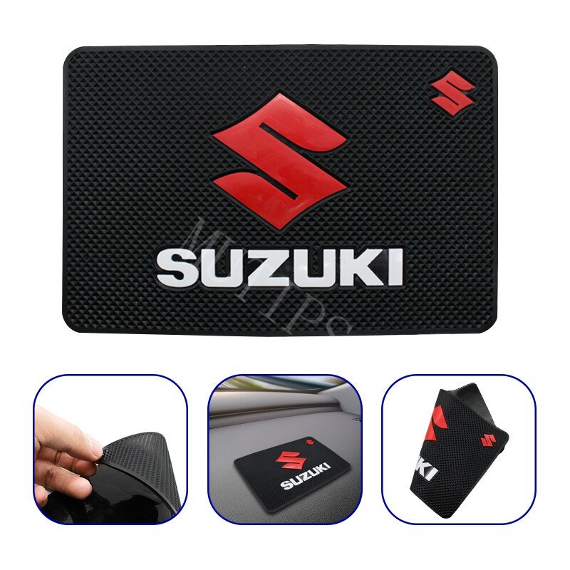 Suzuki Pad Holder Hp Multifungsi Anti Slip Bahan Karet Untuk Dashboard Mobil XL7 / SX4 / Jimny / ERTIGA / Splash Swift / Vitara / Katana