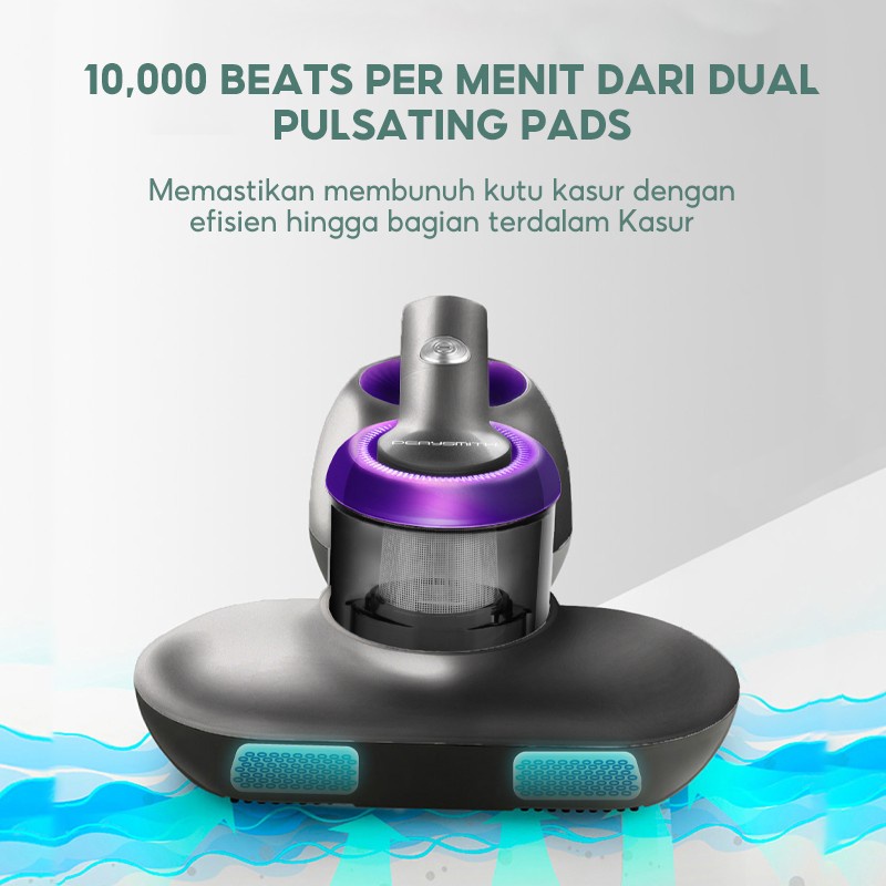 PerySmith V10 UV Anti Dust Mite Vacuum Cleaner Penyedot Debu Bed Sofa